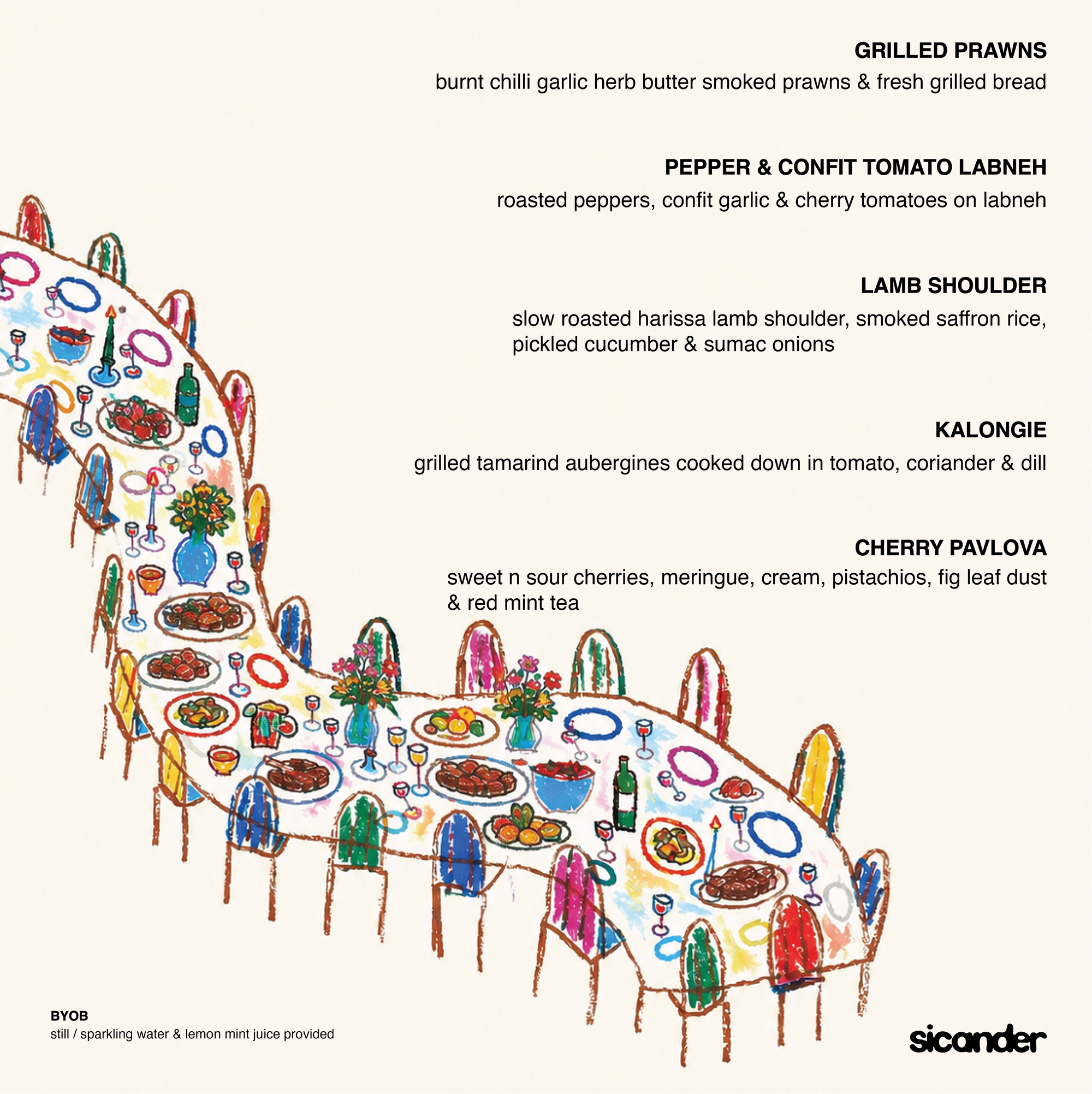 Sicander Yemeni Set Menu Dinner